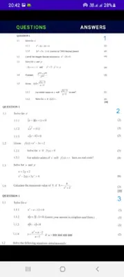 Grade 12 Mathematics android App screenshot 1