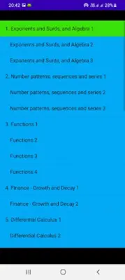 Grade 12 Mathematics android App screenshot 2