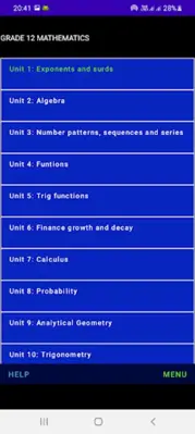 Grade 12 Mathematics android App screenshot 7